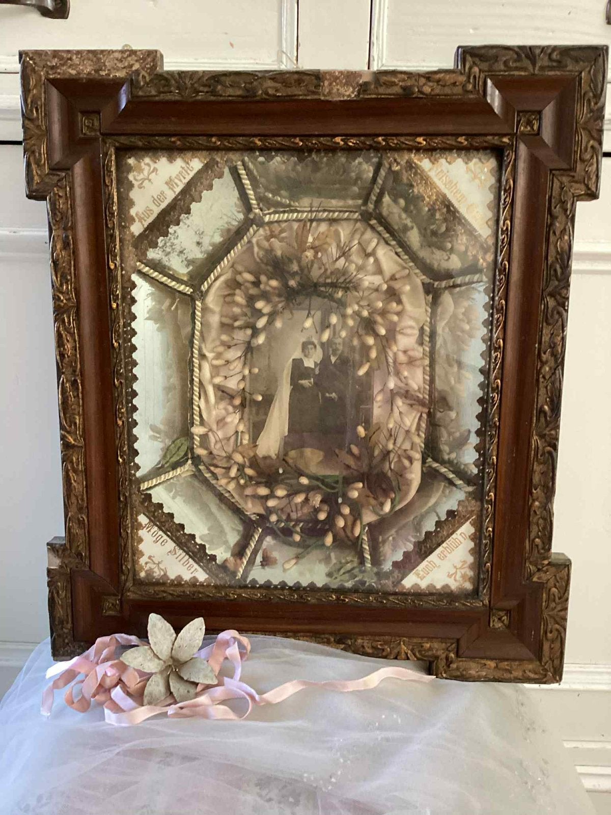 Mooie antieke lijst kijkkast, Antiek en Kunst, Curiosa en Brocante, Ophalen of Verzenden