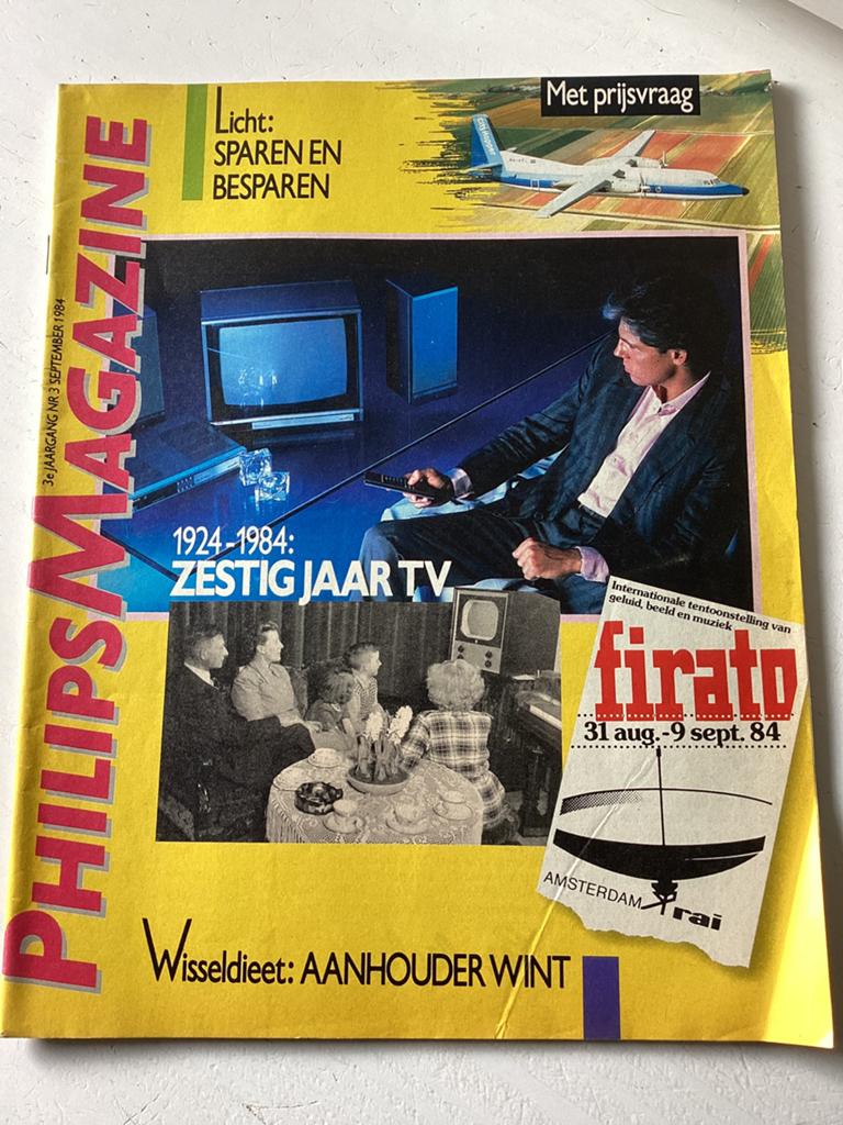 Philips magazine (Firato) nummer 3/1984, Verzenden, Zo goed als nieuw, Overige typen