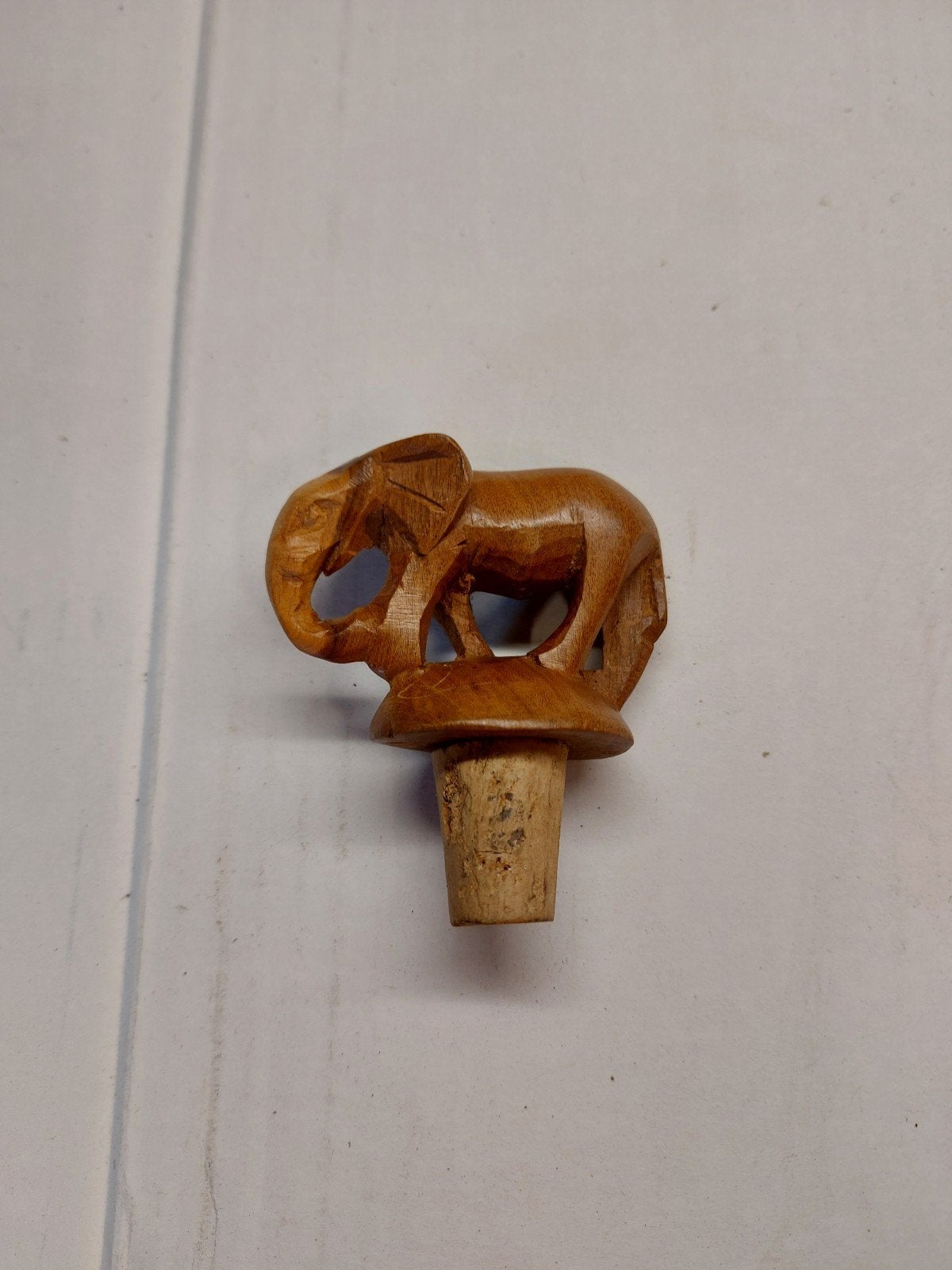 Wijnstop olifantje, Overige onderwerpen, Minder dan 20 cm, Art deco, Ophalen of Verzenden