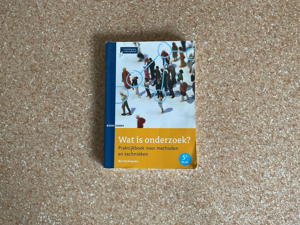 Wat is onderzoek? Praktijkboek methoden en technieken 5e dru, Ophalen of Verzenden, Gamma, Zo goed als nieuw, HBO