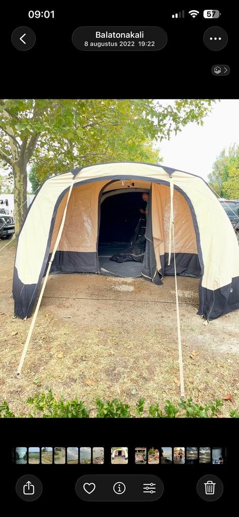 Obelink Viera 420 Easy Air Tent - Ruime Gezinntent, Caravans en Kamperen, Ophalen, Zo goed als nieuw, Tot en met 4