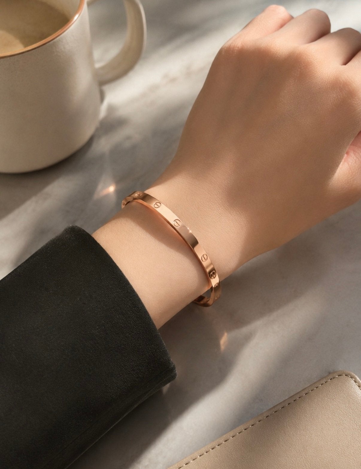 Cartier Love armband Rosé maat 16 + 17, Ophalen of Verzenden, Nieuw, Goud