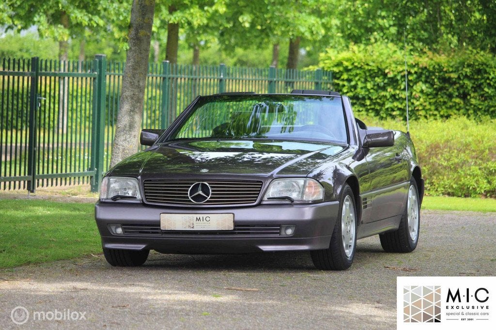 Mercedes SL 320 | 113.000 km! | Bornit metallic | Hardtop, Auto's, Mercedes-Benz, Automaat, Achterwielaandrijving, Gebruikt, Zwart