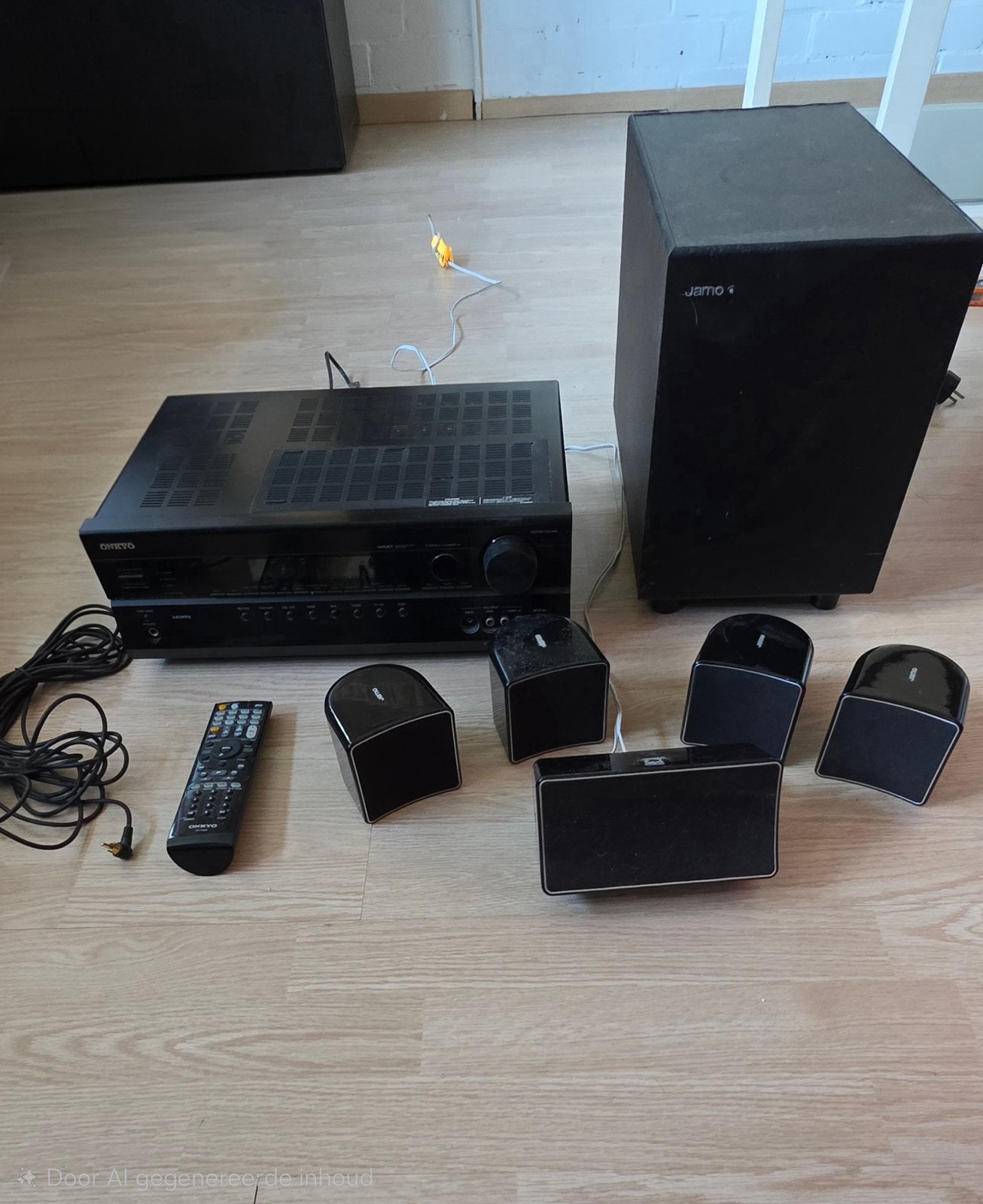 Jamo 5.1 Home Cinema Systeem met Onkyo Receiver, Gebruikt, 70 watt of meer, 5.1-systeem, Overige spelers