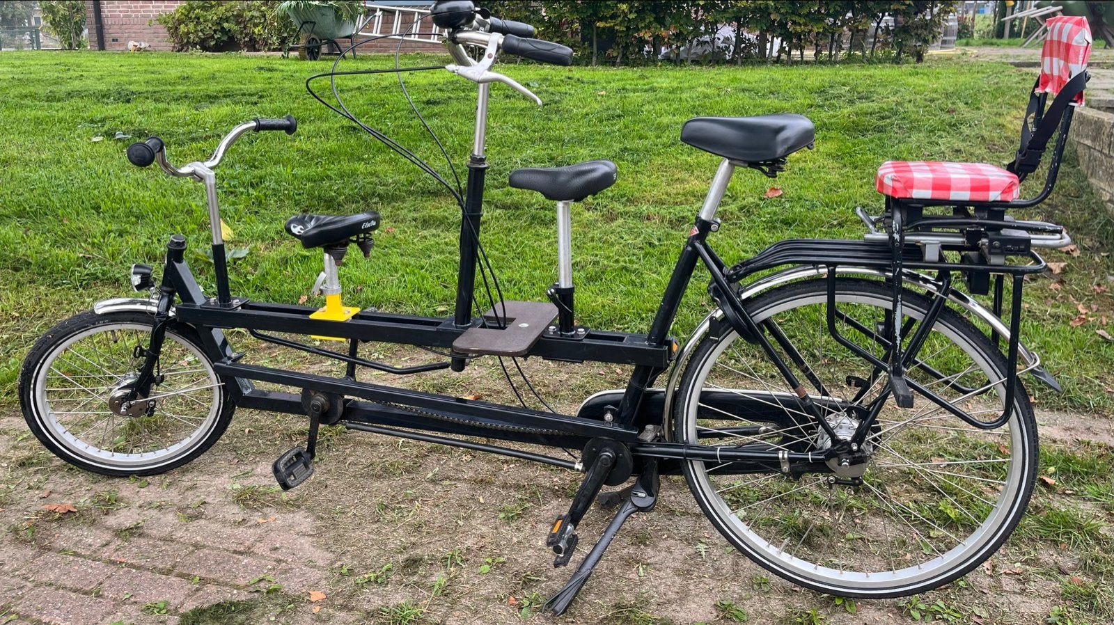 Onderwater fiets - ouder kind tandem met vintage kinderzitje, Ophalen, Minder dan 10 versnellingen, Gebruikt, Minder dan 49 cm