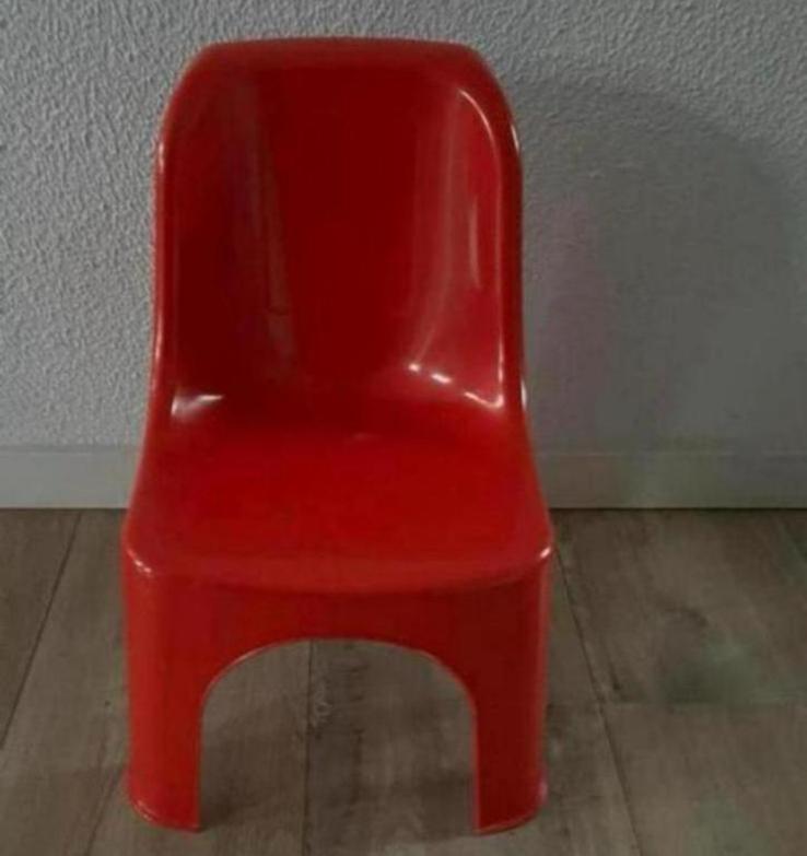 Rode stoel uit de jaren 70 Progarden gemaakt in Italië, Tuin en Terras, Ophalen, Zo goed als nieuw