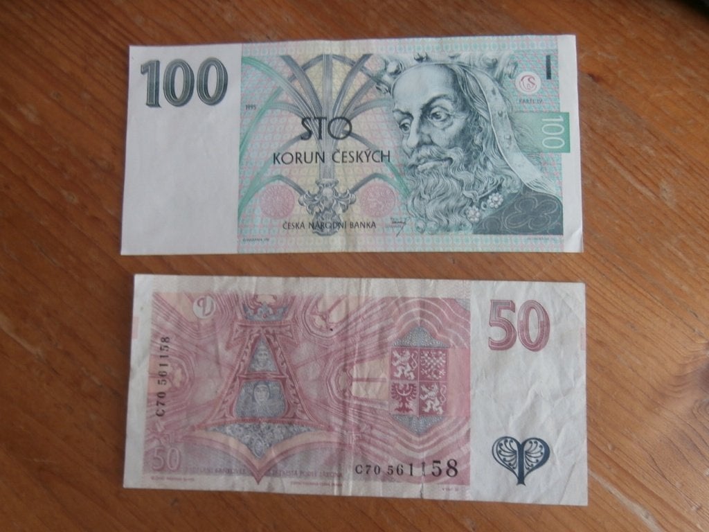 bankbiljet Tsjechië Korun Ceskych Narodni Banka 50 100 Korun, Ophalen of Verzenden, Los biljet