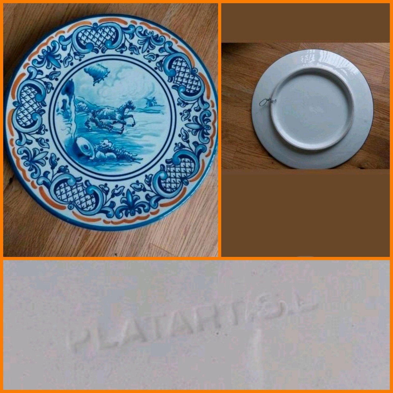 uit Spanje decoratie/serveer (wand)bord van Platart.s.l, Ophalen of Verzenden