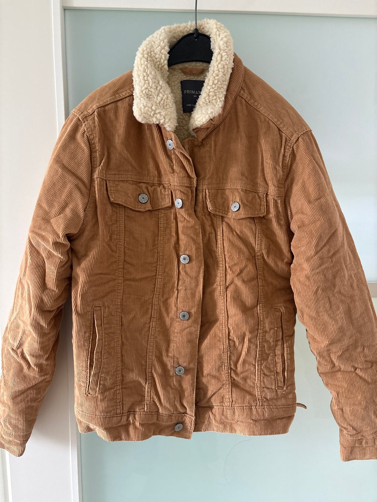 Primark Corduroy Jas met Teddy Voering - Maat XS, Kleding | Dames, Verzenden, Nieuw, Maat 34 (XS) of kleiner, Bruin