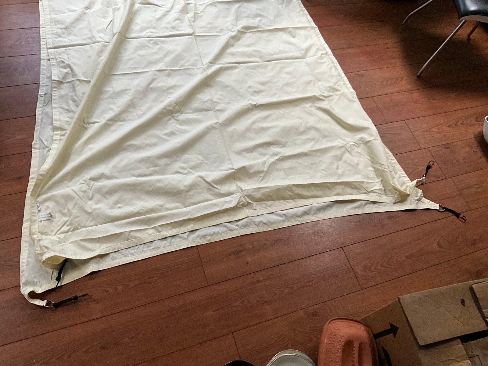 VidaXL Tentzeil/Grondzeil - Crème 165 x500 cm zonwering, Ophalen of Verzenden, Zo goed als nieuw