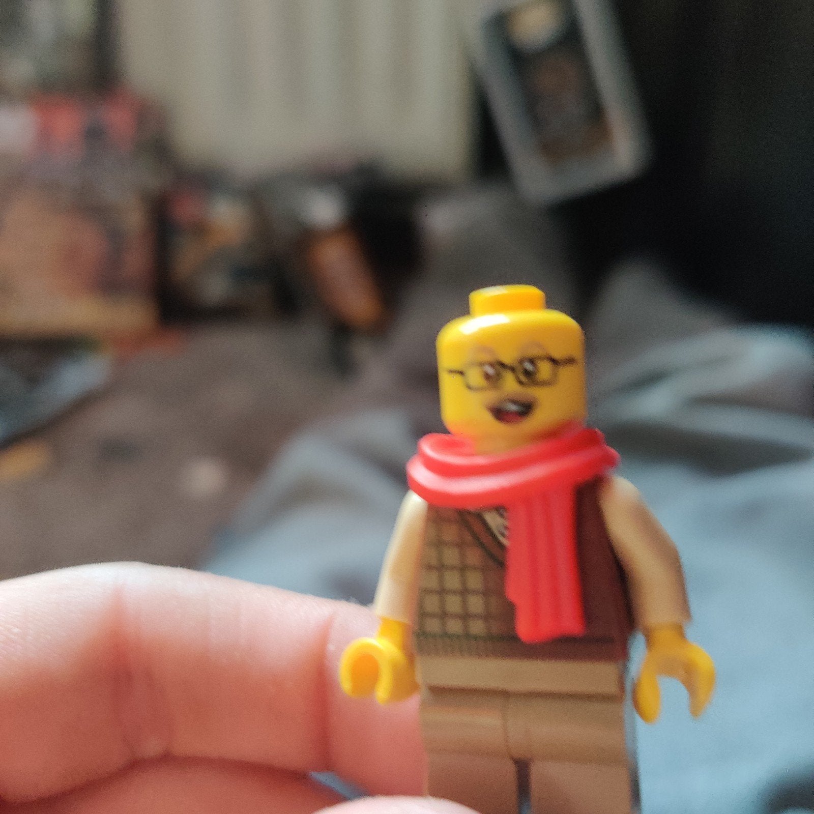 Lego City Minifiguur met Bril en Sjaal, Ophalen of Verzenden, Zo goed als nieuw