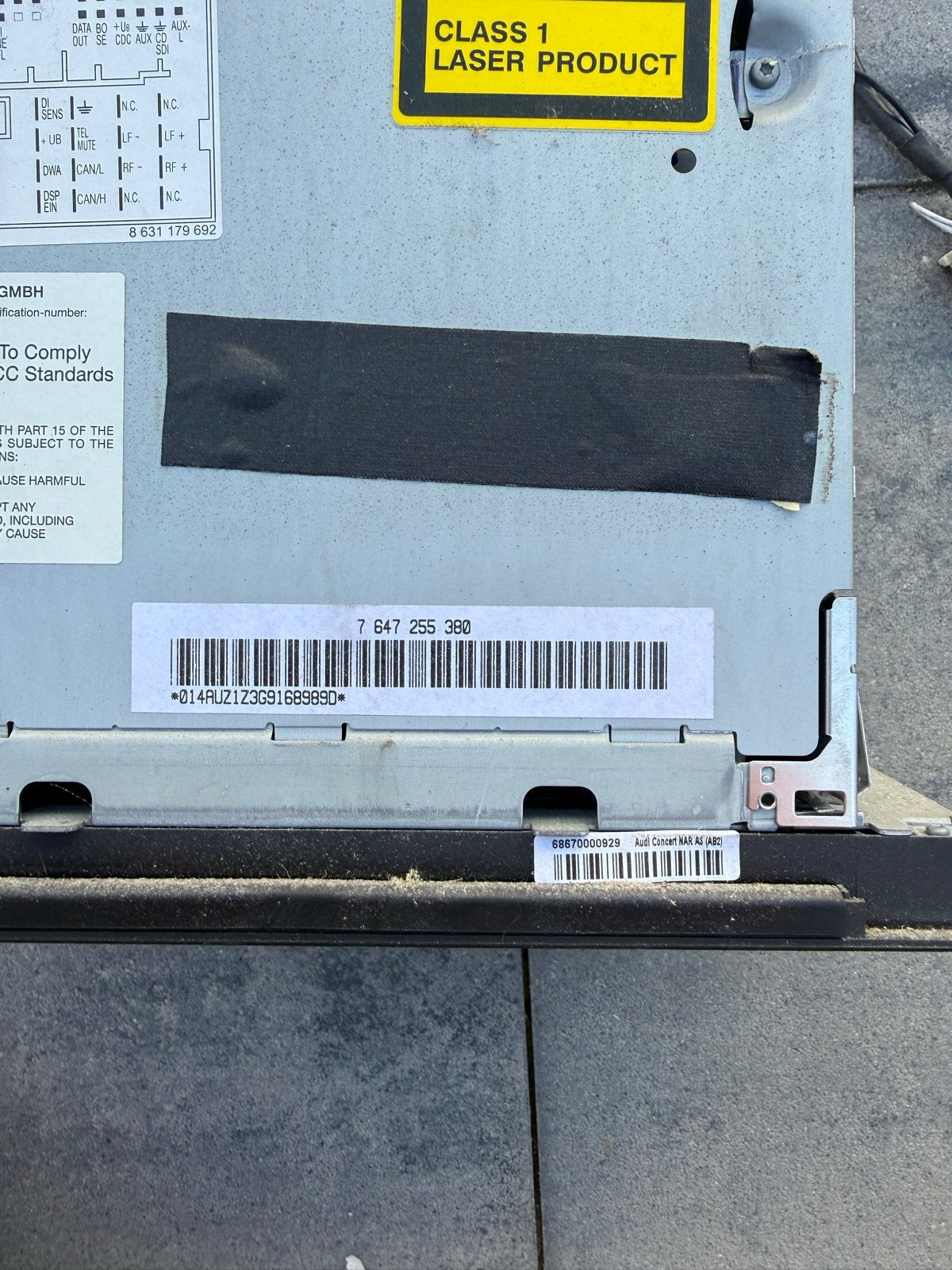 Audi Concert Radio MMI A3 8P - Origineel, Ophalen, Gebruikt