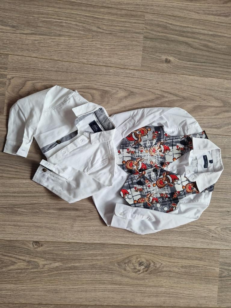 Overhemden met gilet, C&A, Ophalen of Verzenden, Zo goed als nieuw, Setje