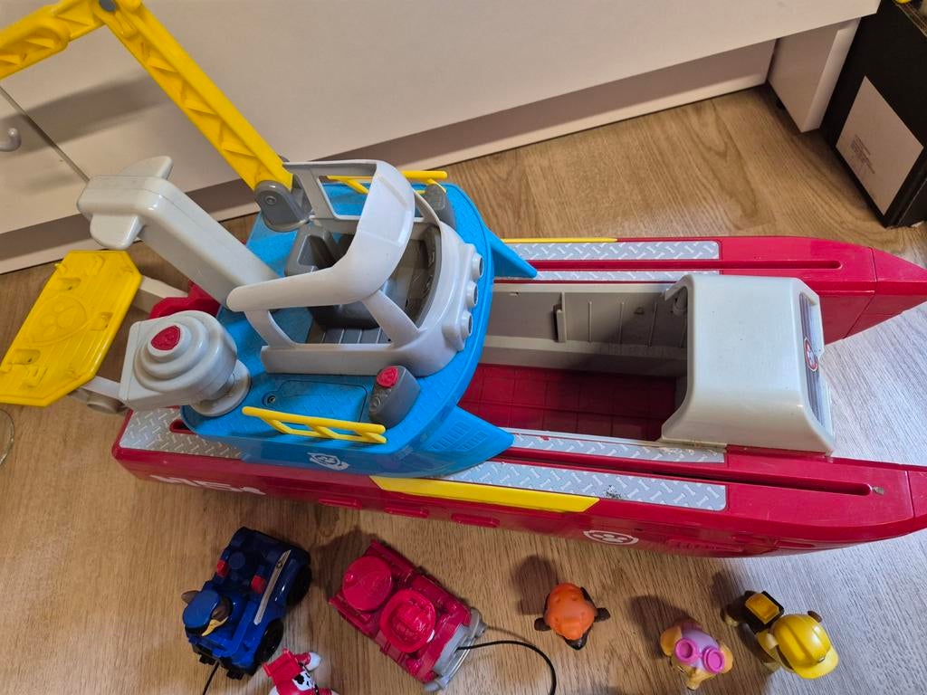Paw patrol schip met poppetjes en auto's, Kinderen en Baby's, Speelgoed | Actiefiguren, Ophalen of Verzenden, Nieuw