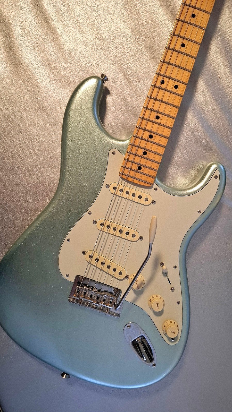 Fender American Pro II Stratocaster - Mystic Surf Green, Ophalen, Zo goed als nieuw, Solid body, Fender