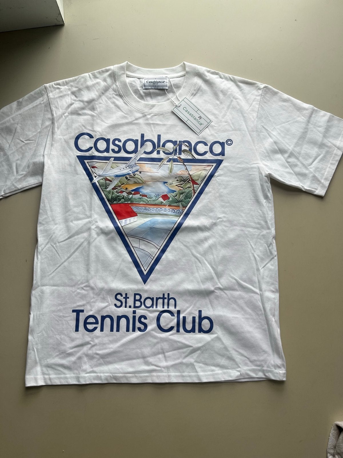 Casablanca St. Barth Tennis Club T-shirt, Ophalen of Verzenden, Nieuw, Maat 48/50 (M), Wit