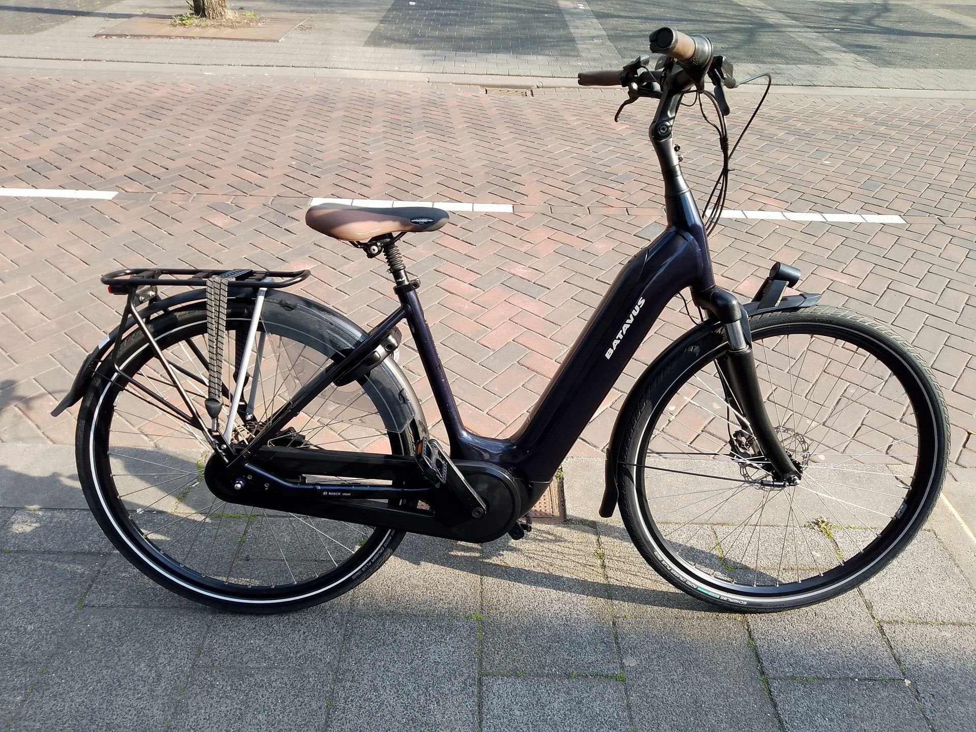 Batavus Finez E-Go d48 elektrische fiets Bosch middenmotor, Gebruikt, -, -, Batavus
