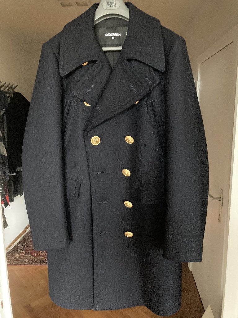 DSQUARED2 overcoat, Ophalen of Verzenden, Zo goed als nieuw, Maat 52/54 (L), Blauw