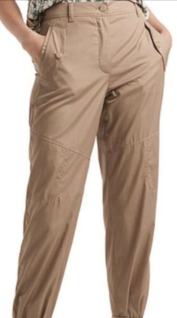 Marccain: NIEUWE sportieve broek maat N2 (36-38), Kleding | Dames, Verzenden, Beige, Nieuw, Maat 36 (S)