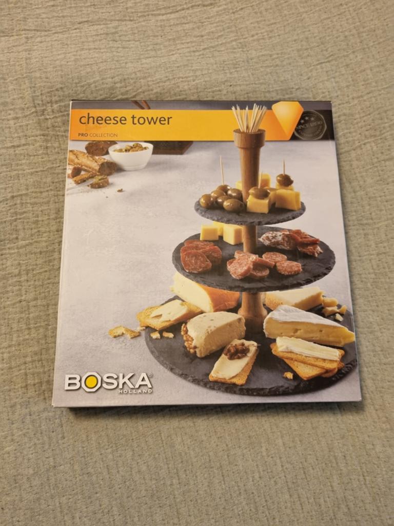 Boska Holland Cheese Tower - Kaasplateau met 3 lagen, Ophalen, Overige typen, Nieuw, Zwart