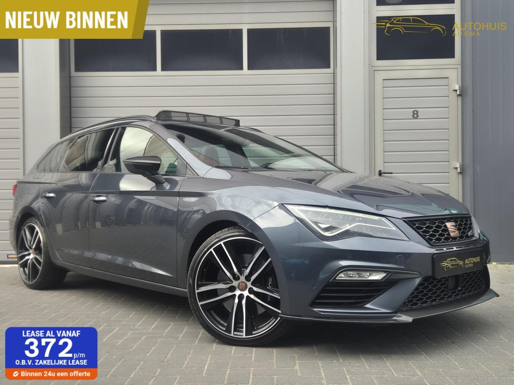 Seat Leon ST 2.0 TSI 4DRIVE CUPRA Pano/ACC/Beats/Virtual/Led, Automaat, Dealer onderhouden, 15 km/l, Zwart