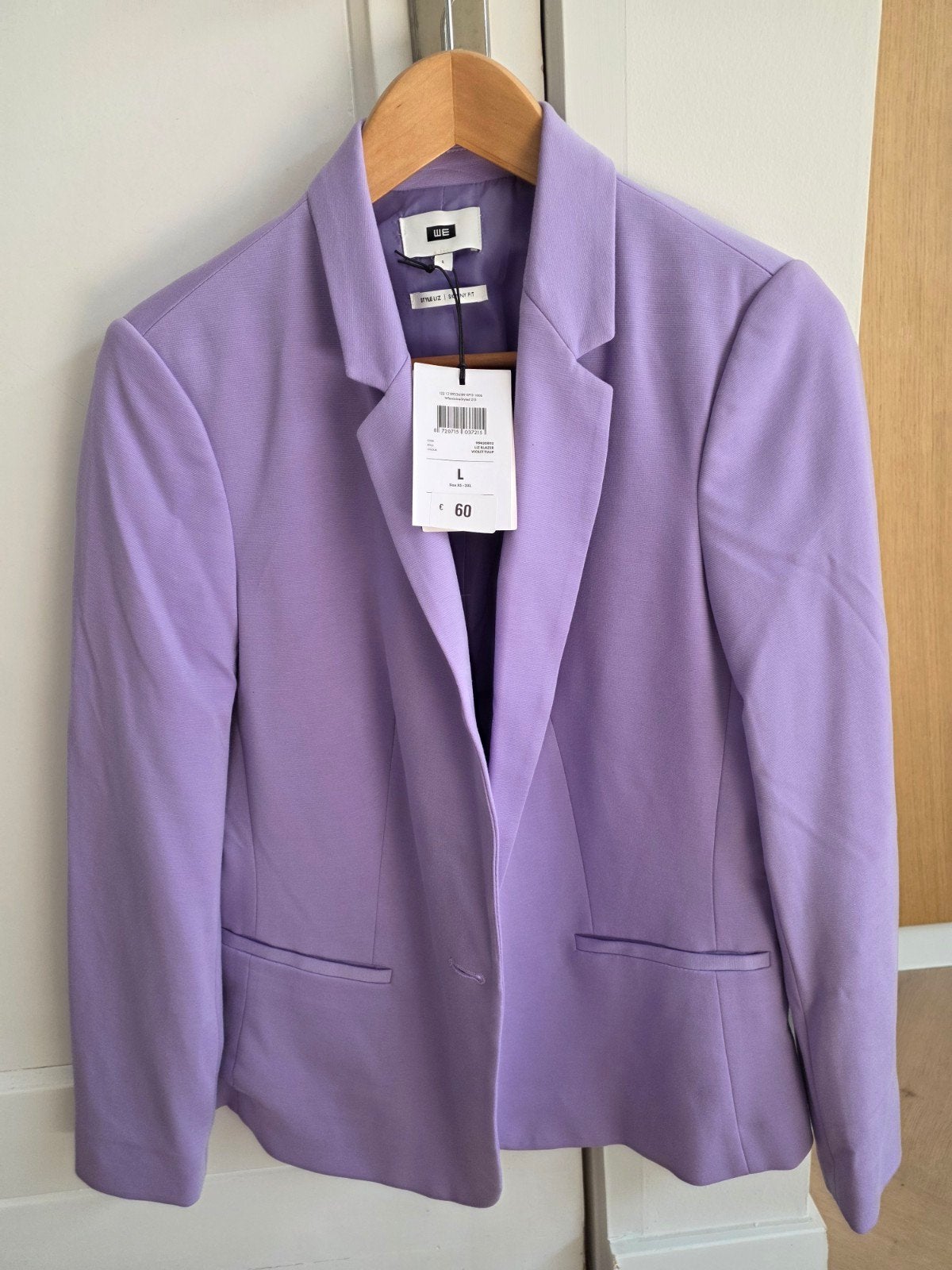 WE Fashion dames blazer lila - Maat L - Nieuw met kaartje, WE Fashion, Paars, Maat 42/44 (L), Nieuw