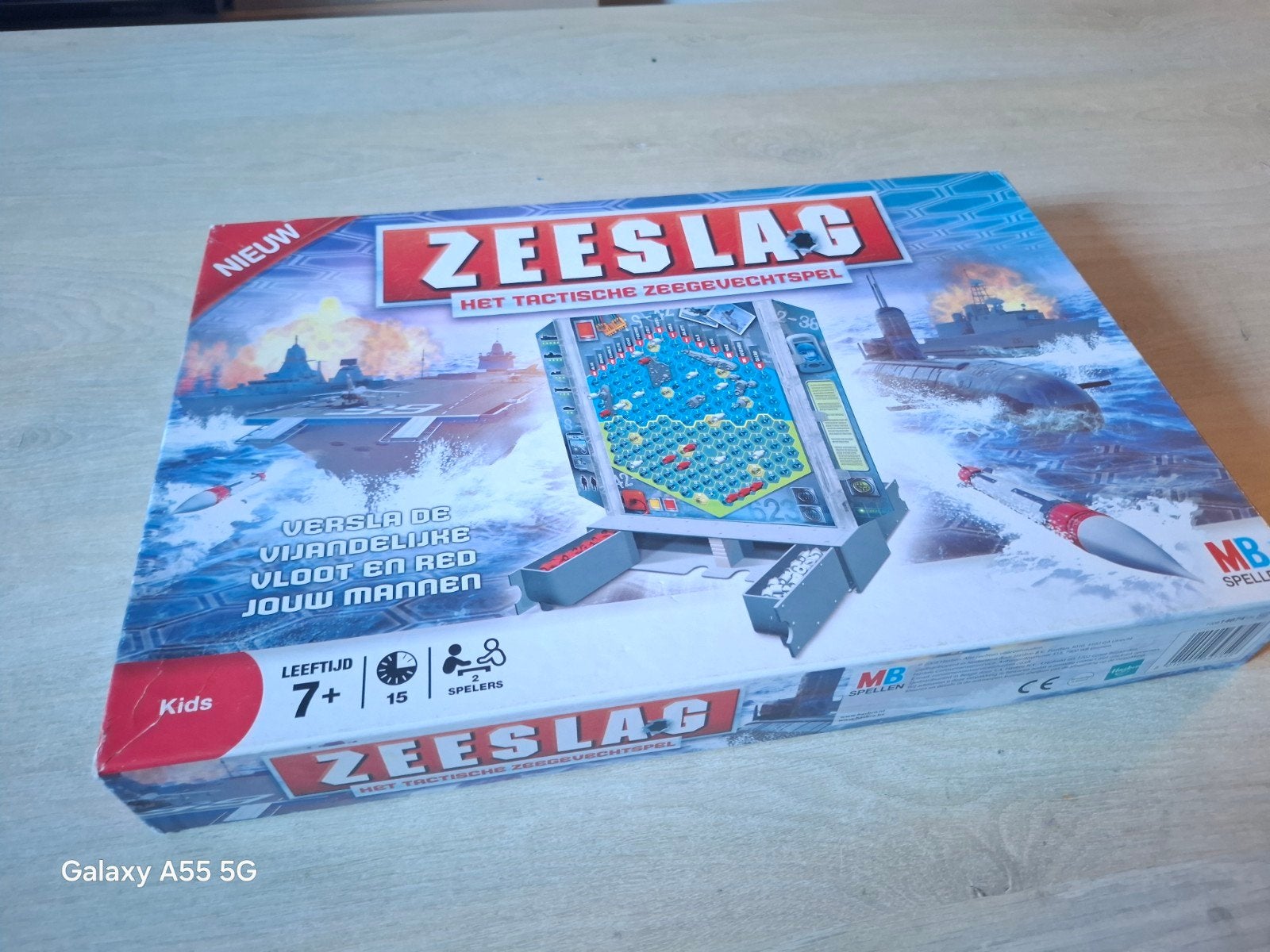Zeeslag: Het Tactische Zeegevechtspel - Nieuwstaat, MB Spellen, Een of twee spelers, Ophalen of Verzenden, Zo goed als nieuw