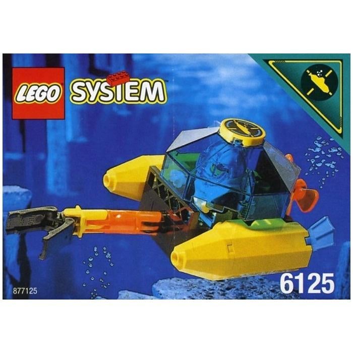Lego Aquazone Aquanauts 6125 Sea Sprint 9 bijna complete set, Gebruikt, Overige thema's, Lego, Ophalen of Verzenden