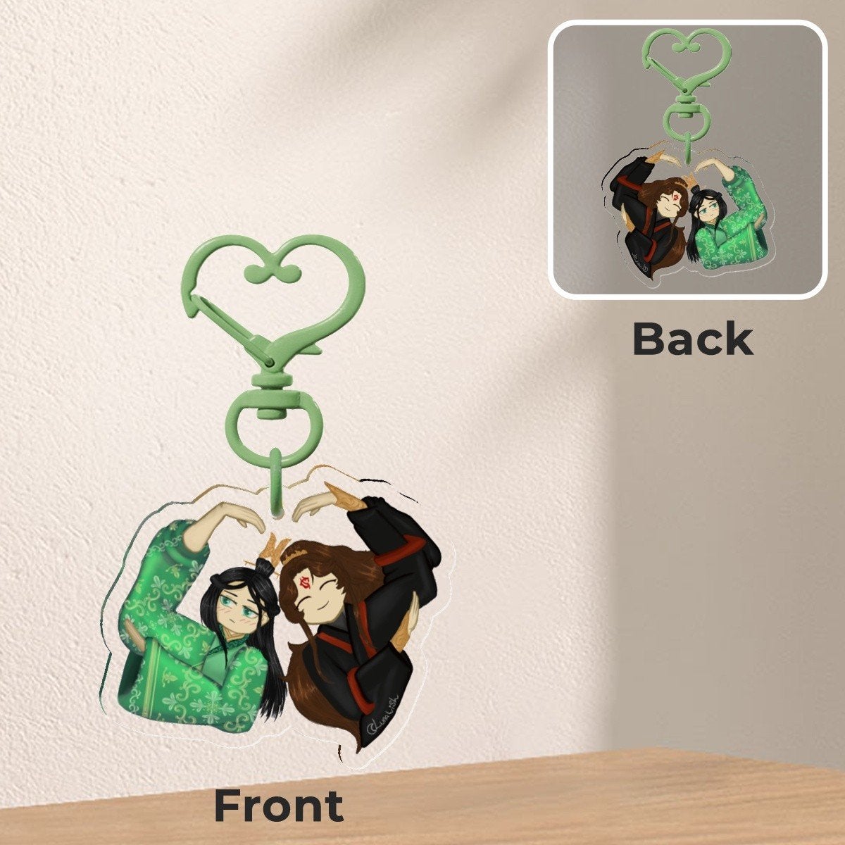 SVSSS Anime Sleutelhanger - Handgemaakt Digitaal Ontwerp, Verzenden, Nieuw