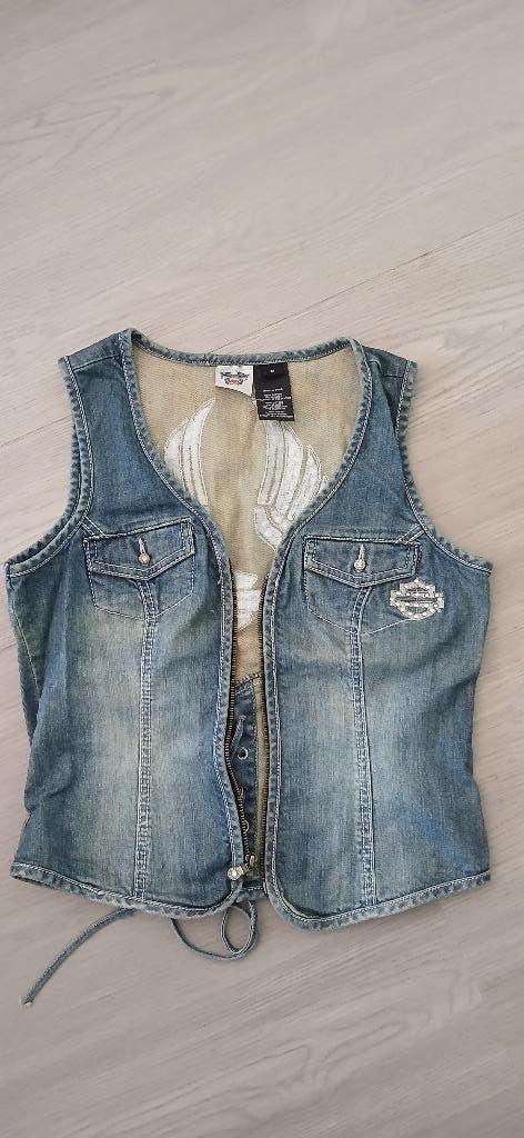 Harley davidson Gilet, Verzenden, Zo goed als nieuw, Maat 38/40 (M), Blauw