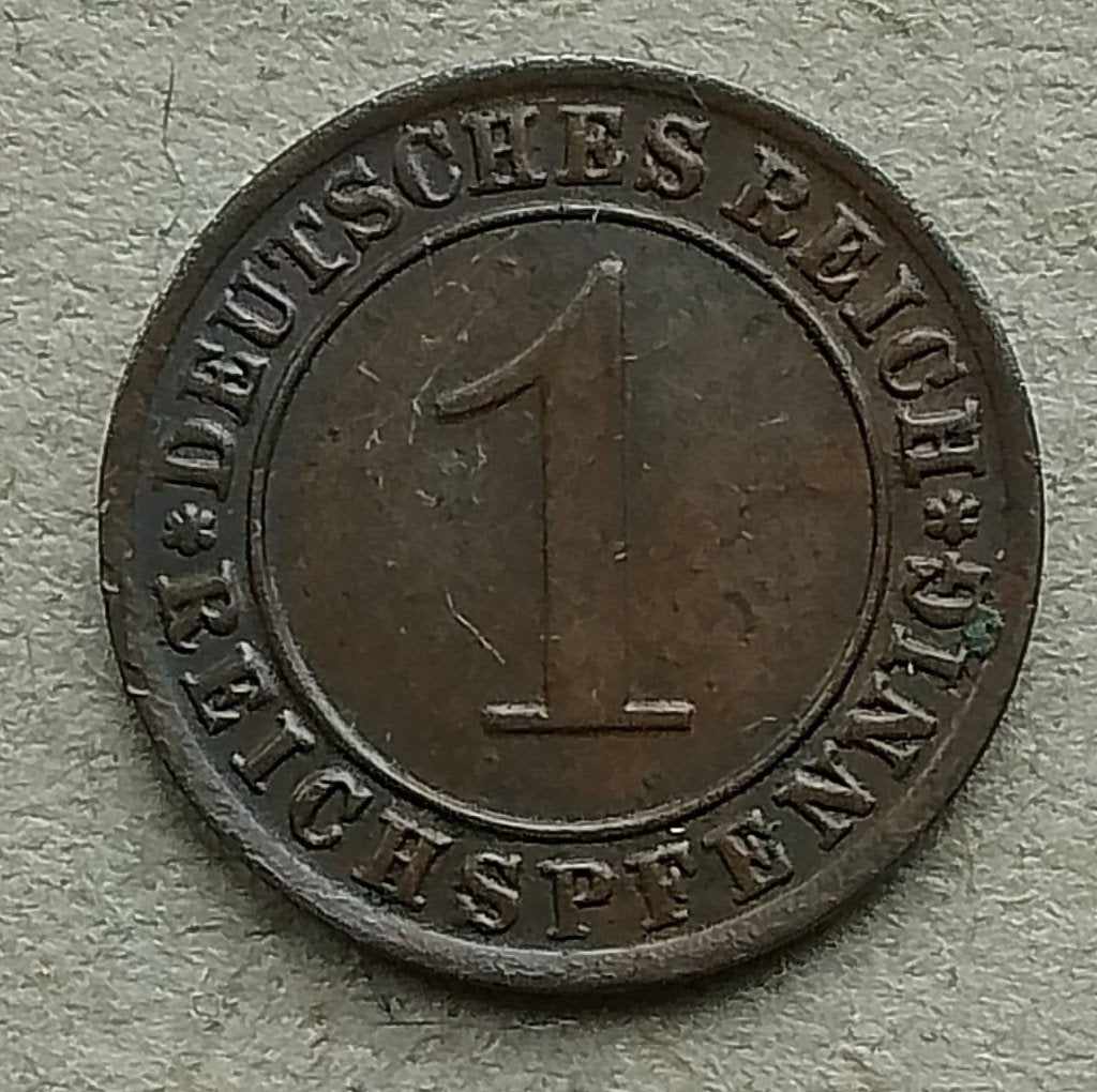 Duitsland, 1 reichspfennig 1929 G, Ophalen of Verzenden, Duitsland, Losse munt