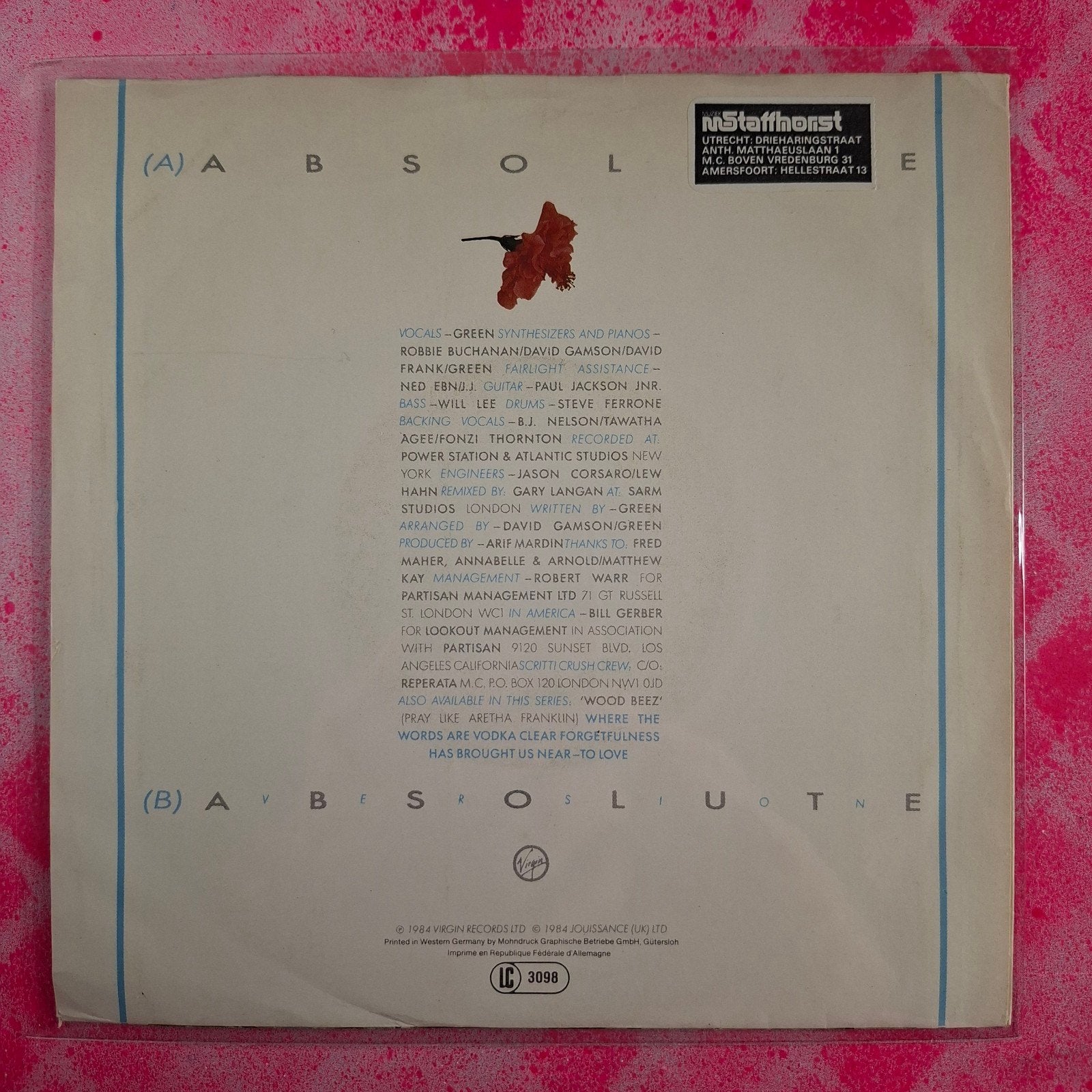 Scriptie Politti Absolute single.                     Star45, 7 inch, Zo goed als nieuw, Pop, Overige typen