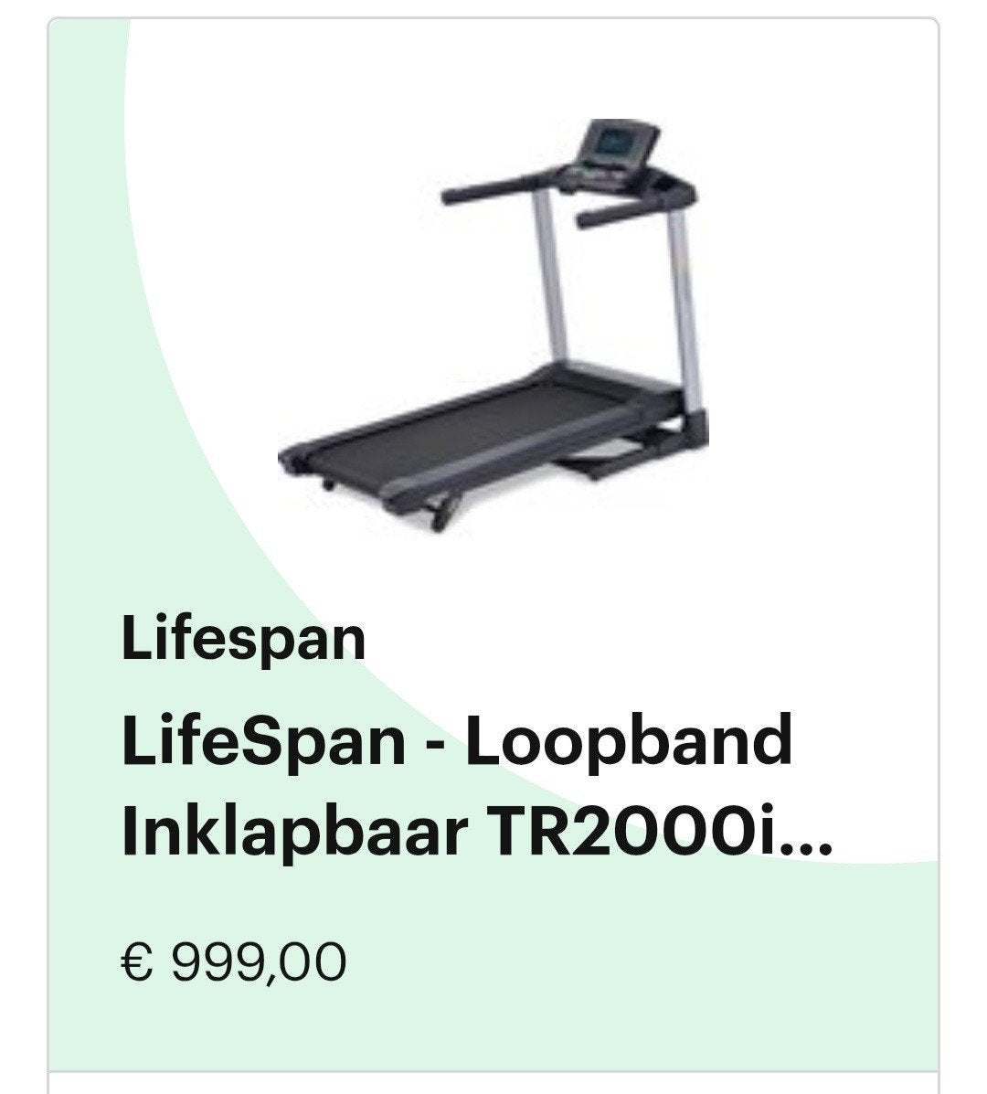 loopband in zeer goede conditie, Ophalen, Zo goed als nieuw, Loopband