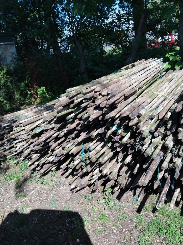 Palen, afrastering. Hout, Tuin en Terras, Haardhout, Minder dan 3 m³, Ophalen of Verzenden