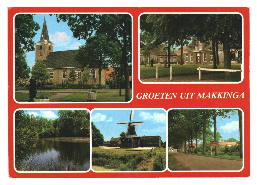 36880 Makkinga 80+ Friesland Gelopen met mooie zegel Ruïne, Ophalen of Verzenden, 1980 tot heden, Gelopen, Friesland