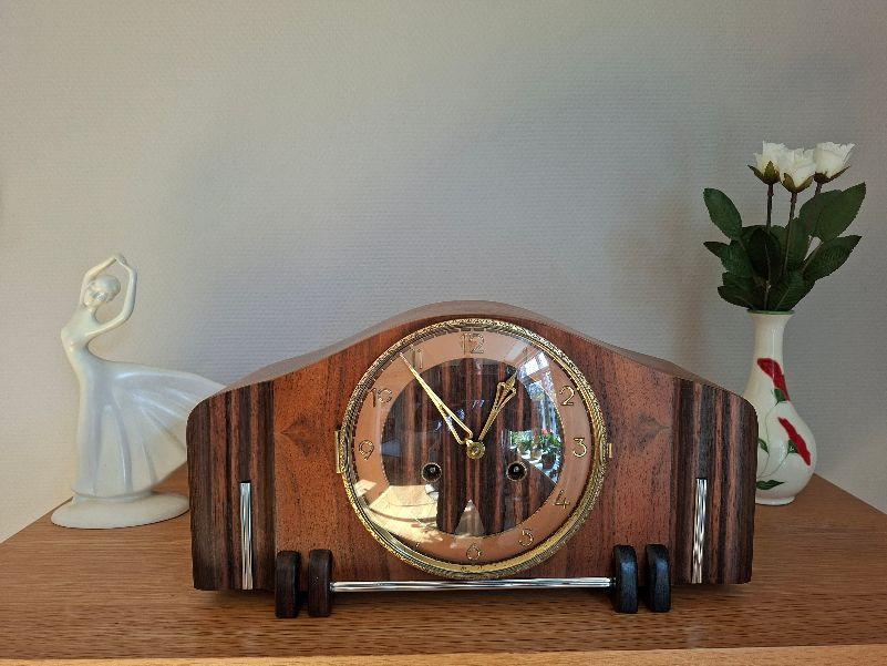 Art Deco Pendule Klok, Antiek en Kunst, Antiek | Klokken, Ophalen of Verzenden