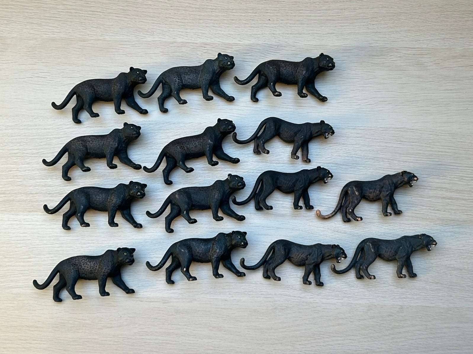 Schleich zwarte panters, Verzamelen, Dierenverzamelingen, Ophalen of Verzenden, Zo goed als nieuw, Paard, Beeldje of Figuurtje