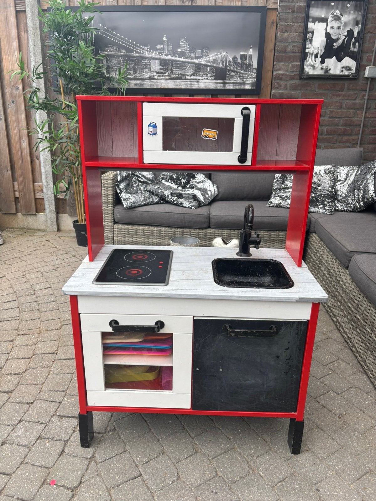 Speelgoedkeukentje incl toebehoren, Ophalen, Zo goed als nieuw