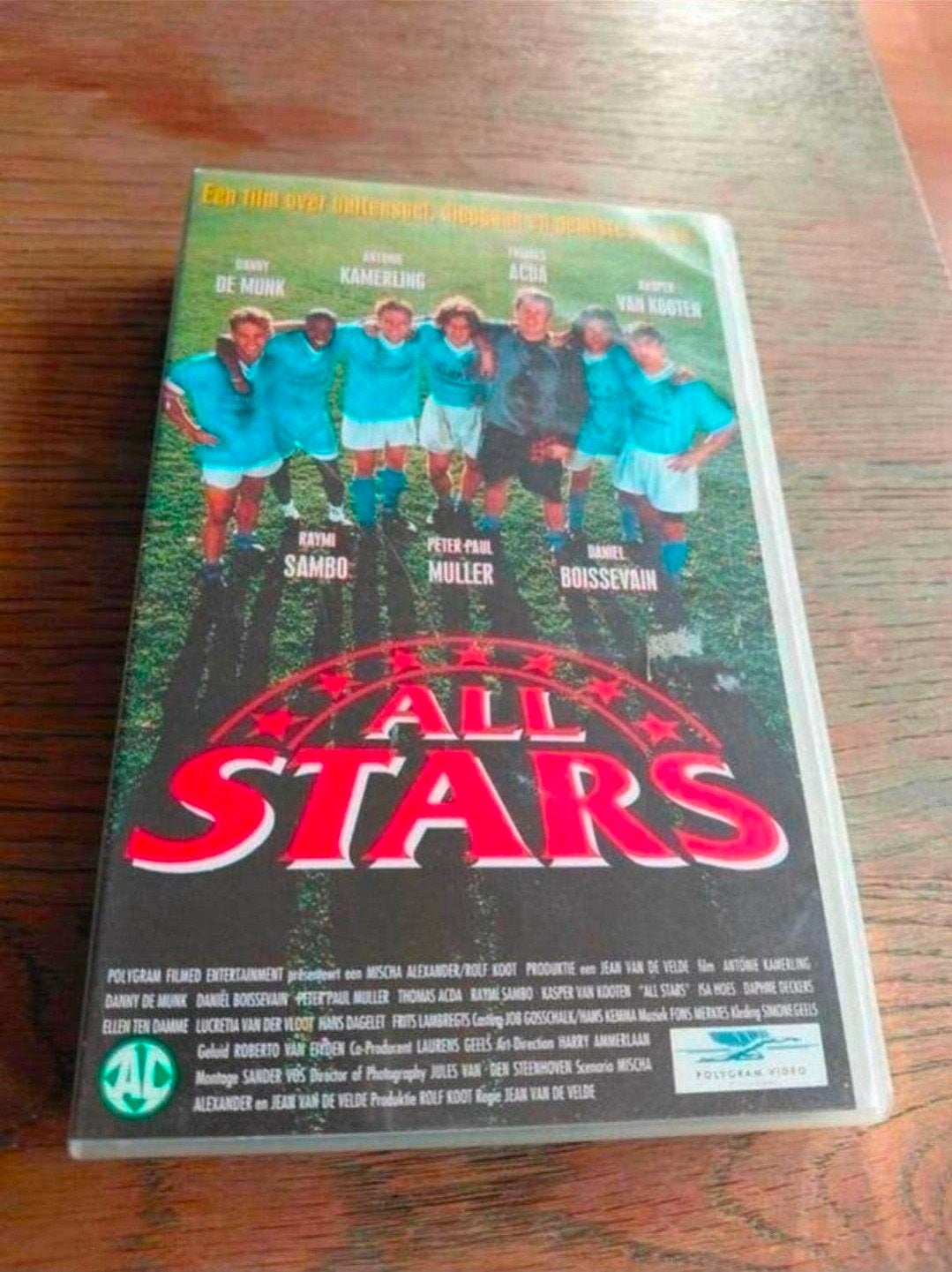 All Stars videoband. Antonie Kamerling. Danny De Munk., Alle leeftijden, Ophalen of Verzenden, Gebruikt