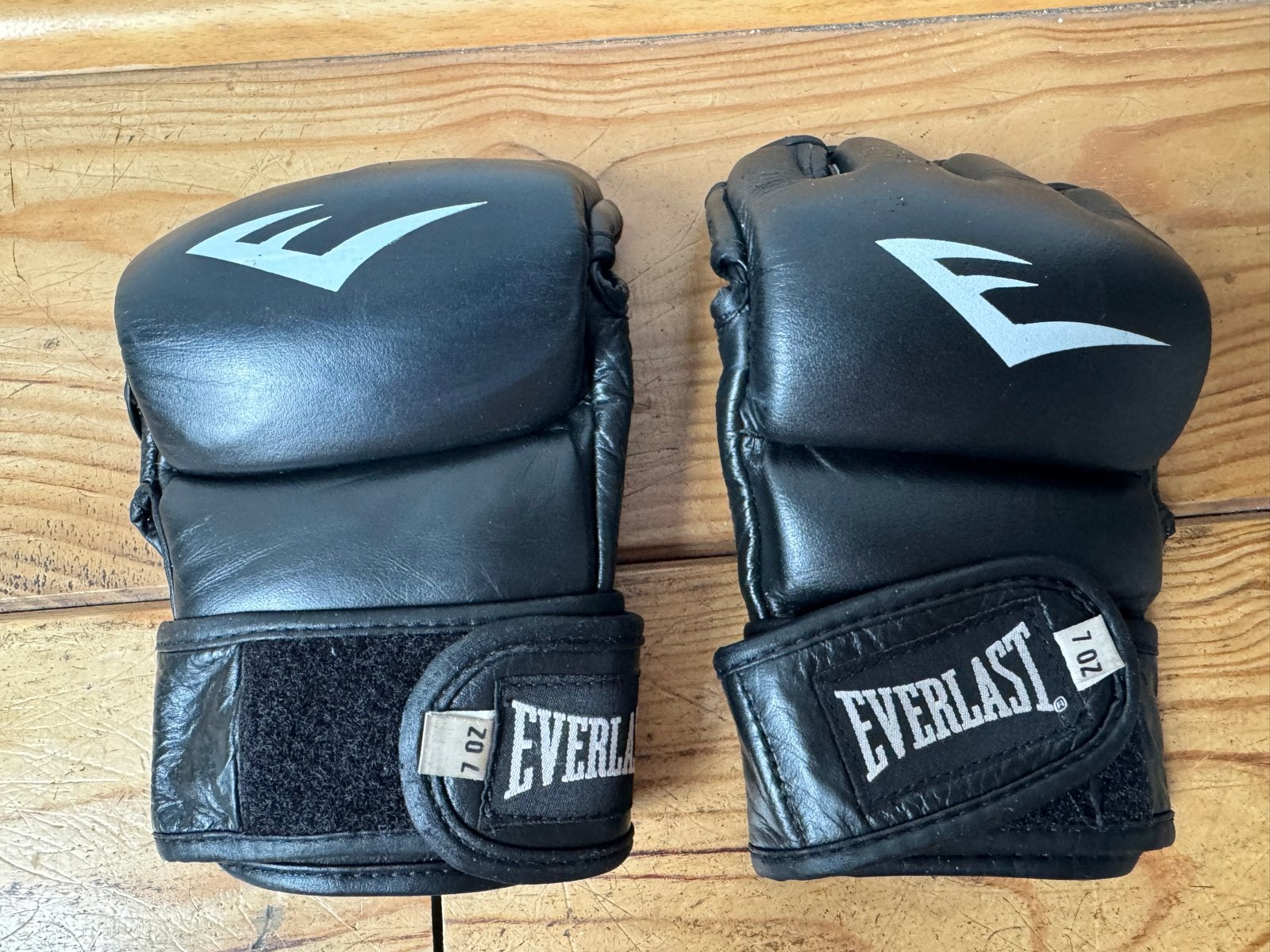 Everlast MMA handschoenen - 7 oz - Zwart, Ophalen, Gebruikt, Bokshandschoenen