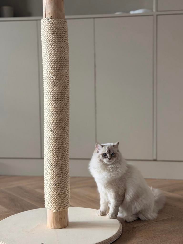 Nieuw: Krabpaal kat 100cm sisal hout makkelijk monteren, Ophalen of Verzenden, Nieuw, Krabpaal