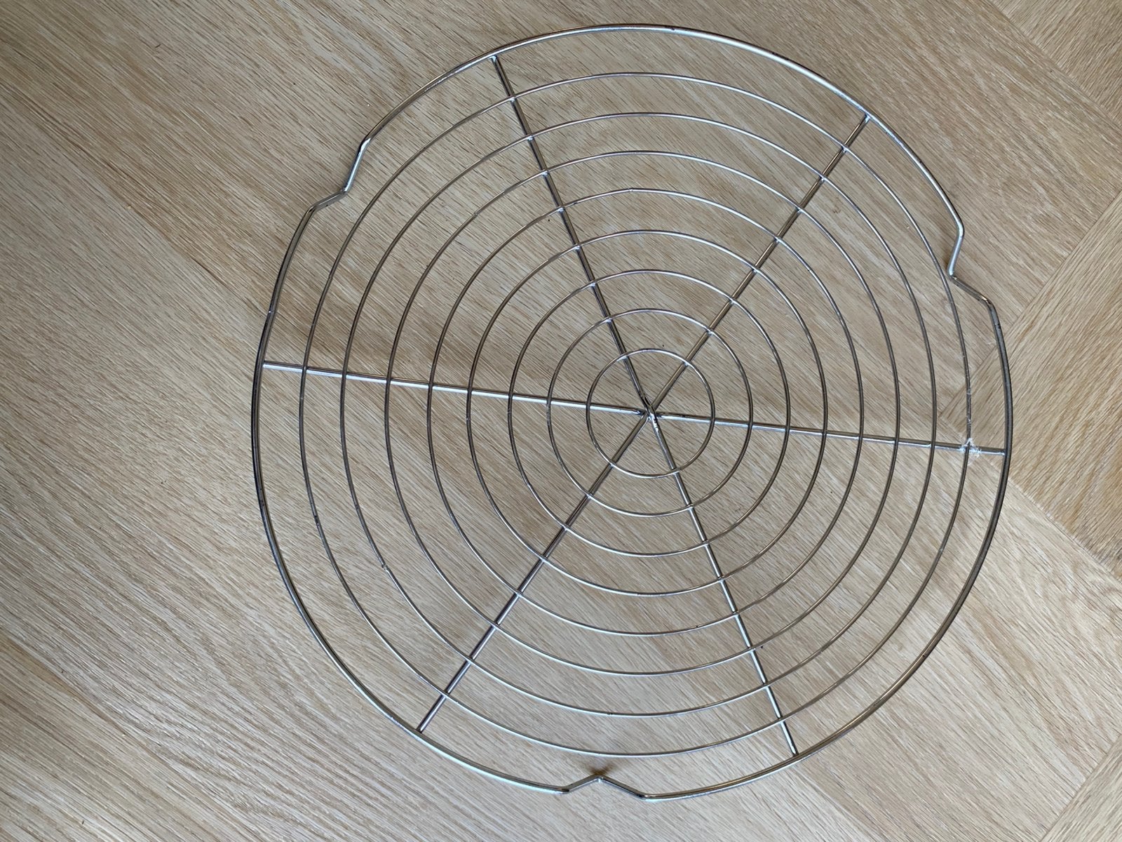 Zilvere ronde taartrooster, Overige typen, Ophalen of Verzenden, Metaal, Nieuw