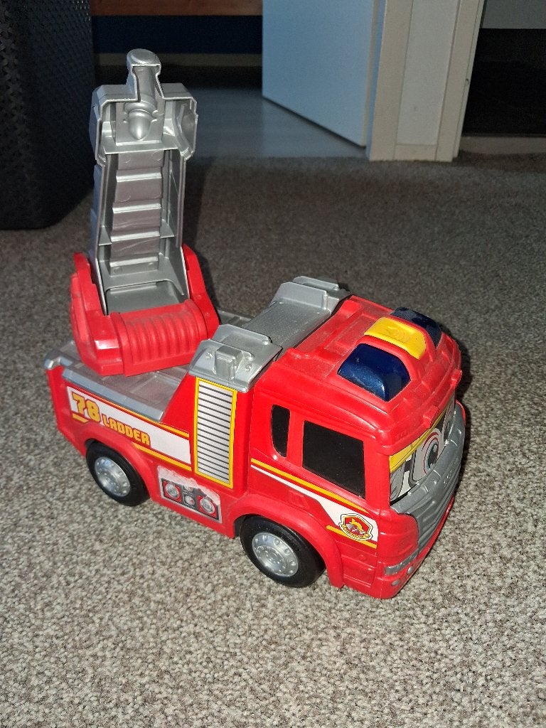 Brandweer auto dickie toys, Ophalen, Zo goed als nieuw