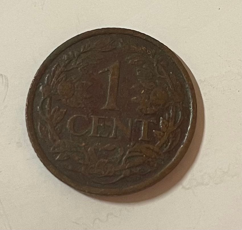1 cent Curacao 1947, Ophalen of Verzenden, Koningin Wilhelmina