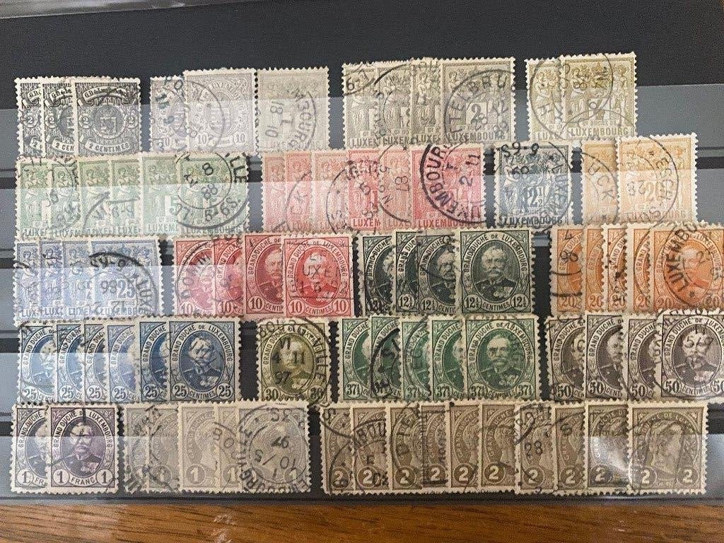 LUXEMBURG kavel met klassiek gestempeld materiaal wo betere, Postzegels en Munten, Verzenden, Buitenland