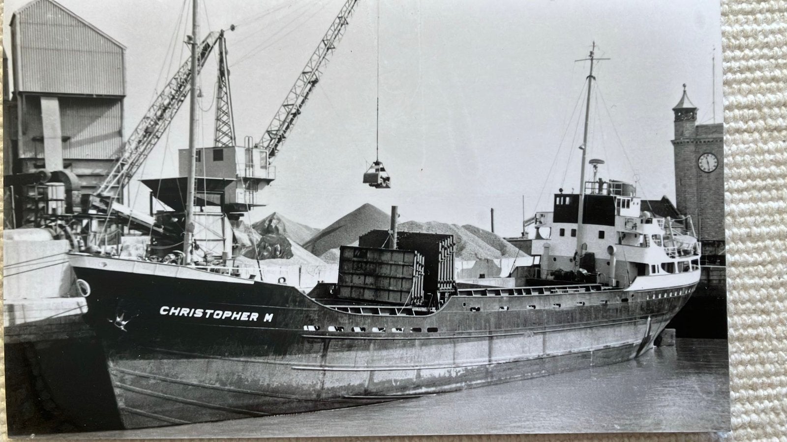 CHRISTOPHER M  1956  Bodewes Martenshoek, Verzamelen, Scheepvaart, Ophalen of Verzenden, Zo goed als nieuw, Kaart, Foto of Prent