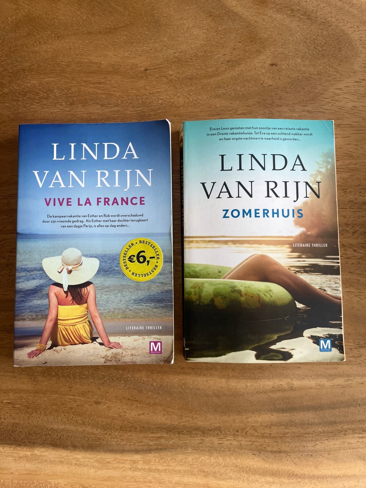 Linda van Rijn: Vive la France & Zomerhuis (2 thrillers), Ophalen of Verzenden, Gelezen, Nederland