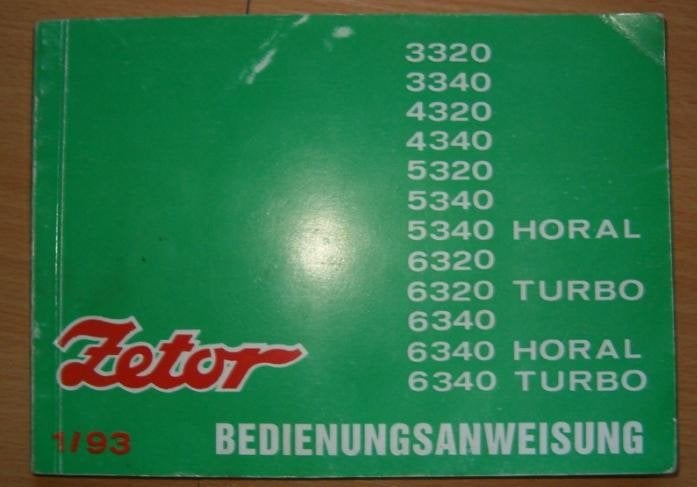 Handleiding Zetor 3320, 3340, 4320, 4340, 5320, 5340, 6320, Ophalen of Verzenden, Gelezen, Tractor en Landbouw