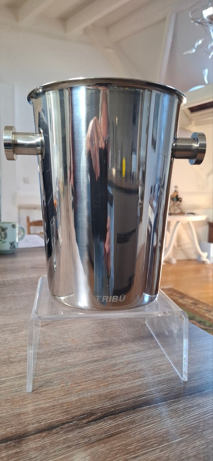 Vintage Gebruder Hepp Wijnkoeler 18/10 RVS - Tribu, Ophalen of Verzenden