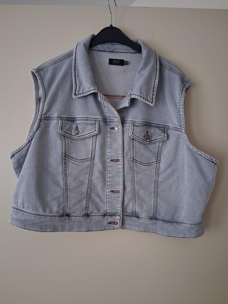 Blauw gilet vestje van Yest maat 48, Ophalen of Verzenden, Zo goed als nieuw, Maat 46/48 (XL) of groter, Blauw